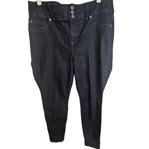 NEW Torrid Jeggings Women 18R Black Rinse Super Stretch Lightweight Denim Pants
